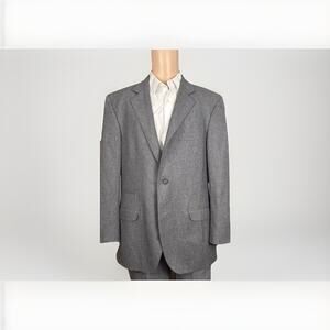Brunello Cucinelli Gray Flannel Tweed Blazer Sport Jacket Men 54/44R Italy